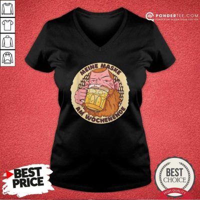 Meine Maske Am Wochenende Beer Mask V-neck - Desisn By Pondertee.com Meine Maske Am Wochenende Beer Mask V-neck - Desisn By Pondertee.com