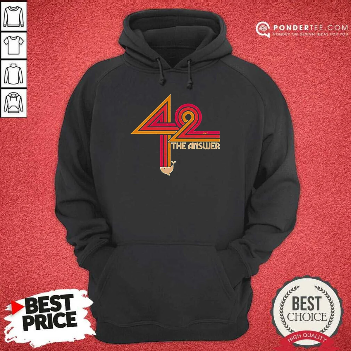 Funny The Hitchhiker'S Guide To The Galaxy 42 The Ultimate Answer Hoodie