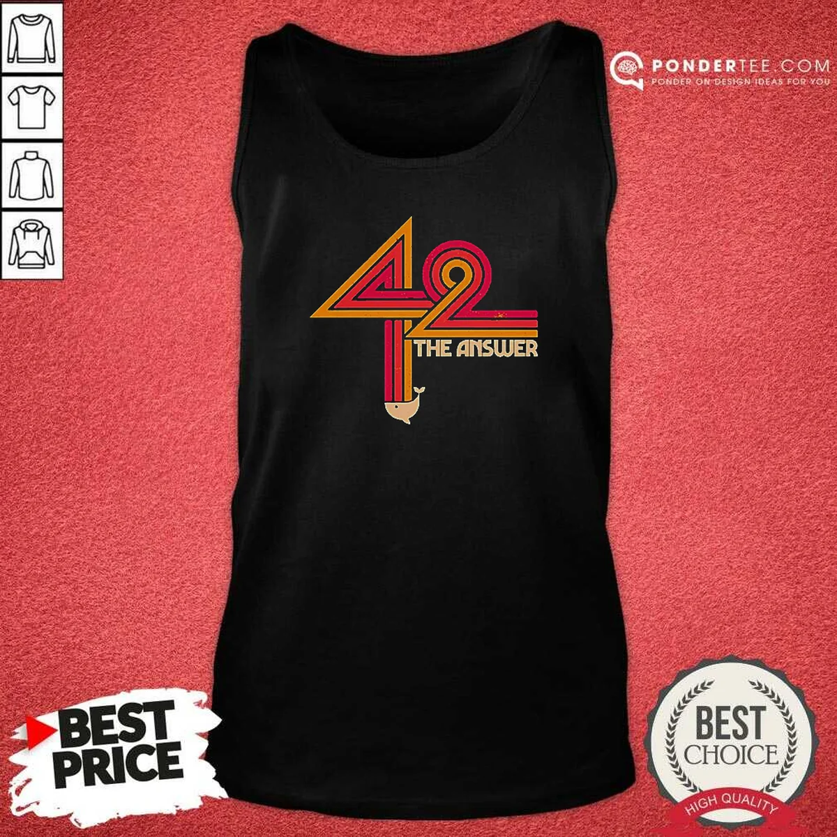 Funny The Hitchhiker'S Guide To The Galaxy 42 The Ultimate Answer Tan Top Optimized