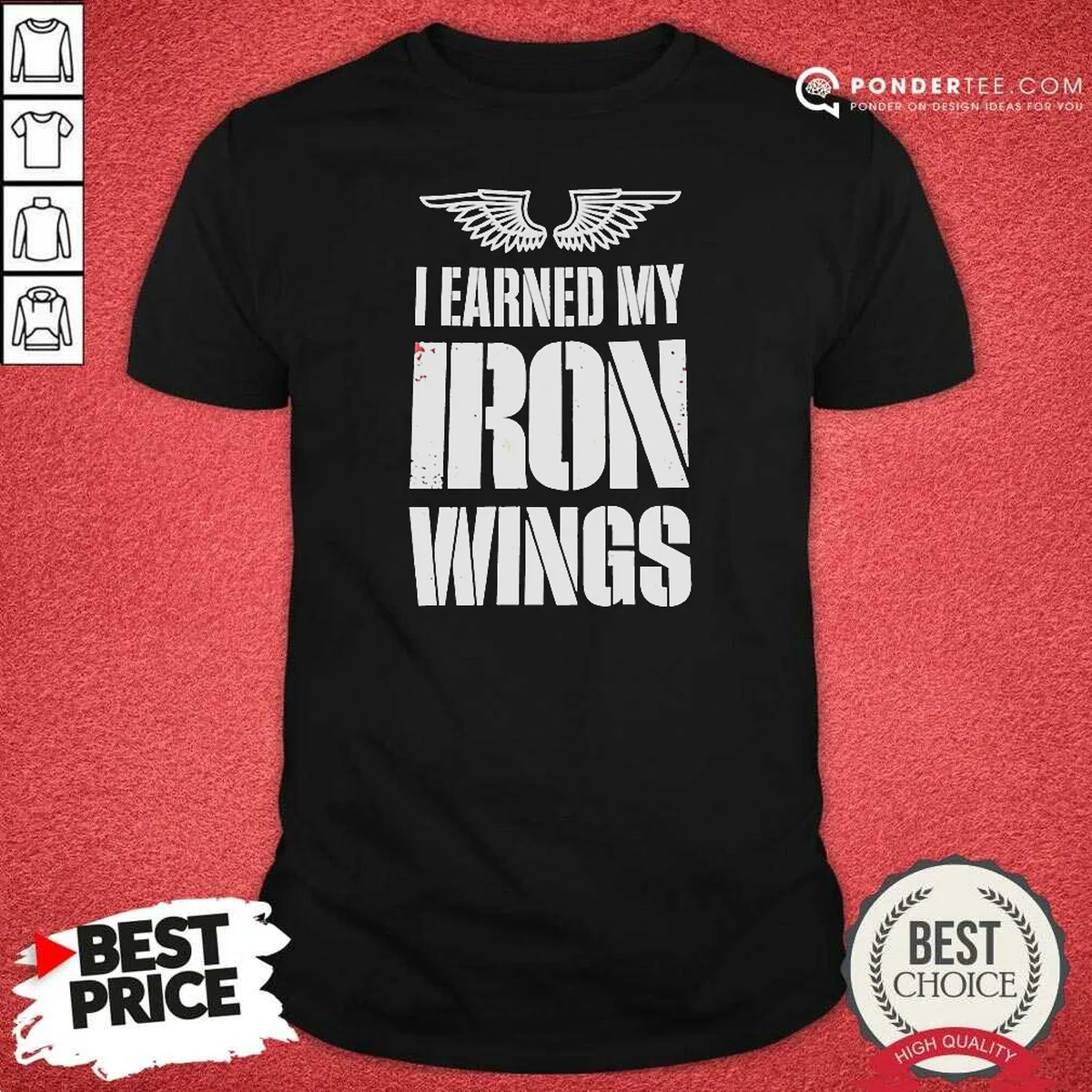 Official I Earned My Iron Wings Shirt Official I Earned My Iron Wings Shirt