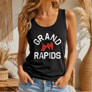Funny Grand Rapids Michigan City Logo Tank Top