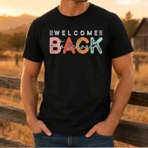 Hot Welcome Back To School Distressed Typography