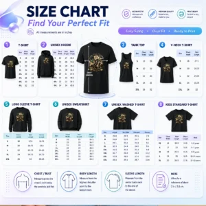 Size chart for Nice Battle Of The Boyne Heritage Pride with measurements in inches and cm