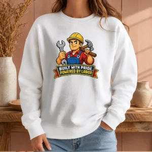 Nice Original Labor Day Pride Pixel Worker Tee Sweater