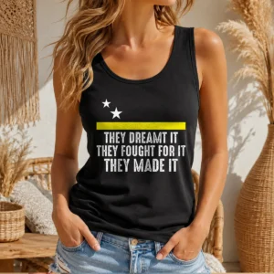 Official Funny Uracao Flag They Dreamed It Fought For It Tank Top
