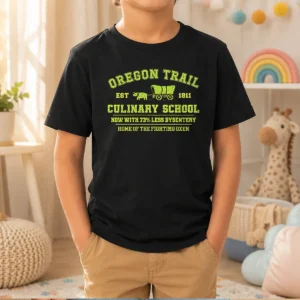 Official Oregon Trail Culinary School Kids T-Shirt