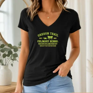 Official Oregon Trail Culinary School V-Neck Shirt
