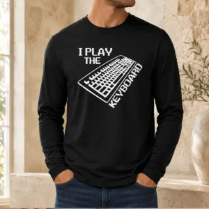 Original I Play The Keyboard Pixel Art Gamer Computer Long Sleeve Shirt