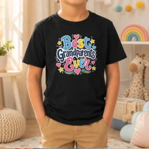 Pretty Nice Best Grandparents Ever Doodle Kids T-Shirt