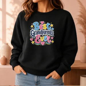 Pretty Nice Best Grandparents Ever Doodle Sweater