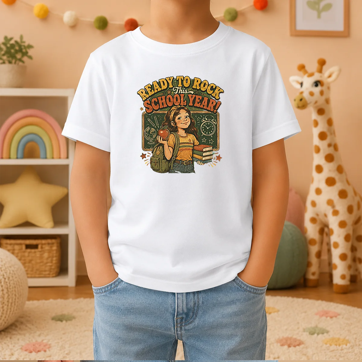 Hot Awesome Back To School Vintage Student Pride Kids T-Shirt