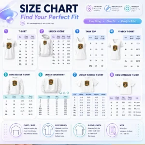 Size chart for Hot Awesome Back To School Vintage Student Pride with measurements in inches and cm to help choose the right fit