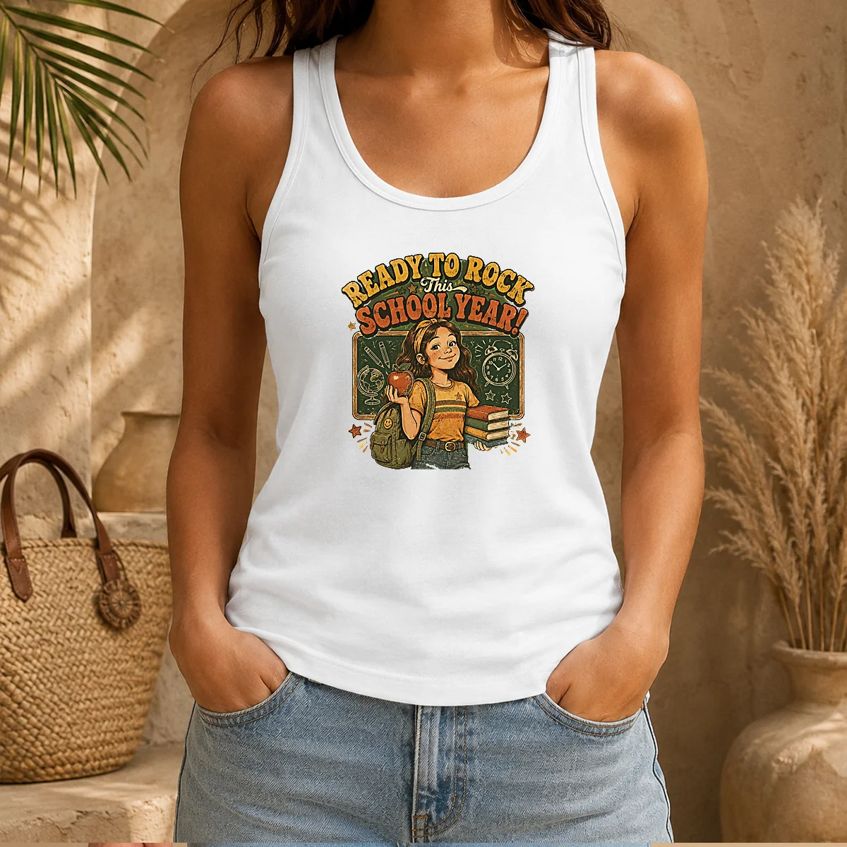 Hot Awesome Back To School Vintage Student Pride Tank Top