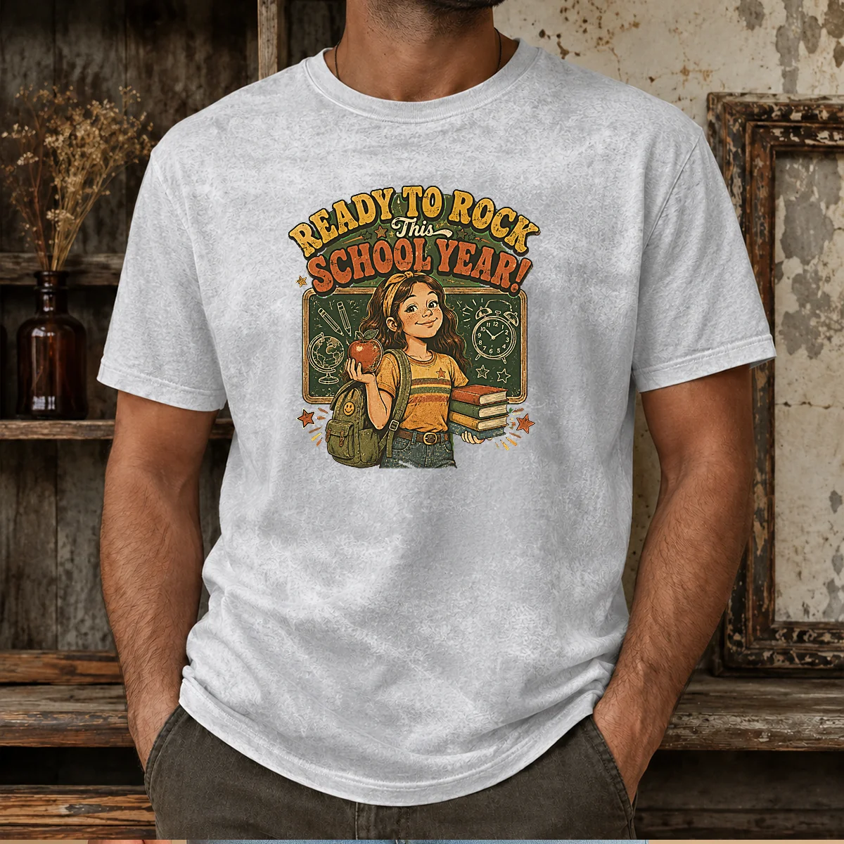 Hot Awesome Back To School Vintage Student Pride Washed T-Shirt