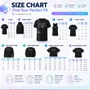 Size chart for Hot Original My Sincerest Apologies For Blocking Your View with measurements in inches and cm to help choose the right fit