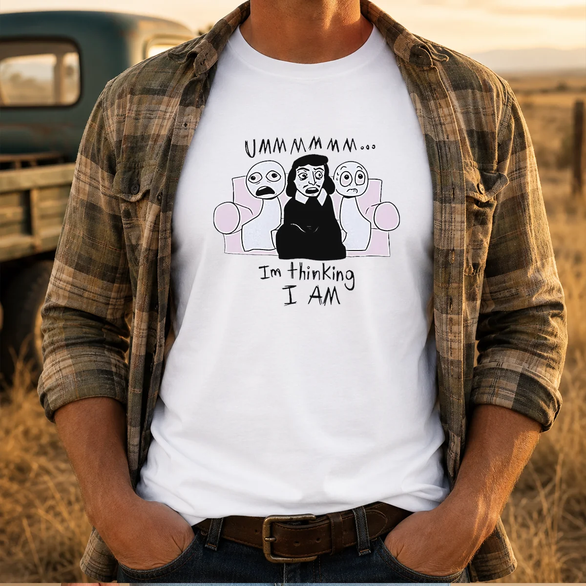 Nice René Descartes Ummmm Im Thinking Shirt Nice René Descartes Ummmm Im Thinking Shirt