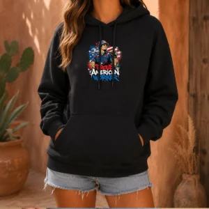 Official Good American Labour Day Proud Worker Graffiti Hoodie