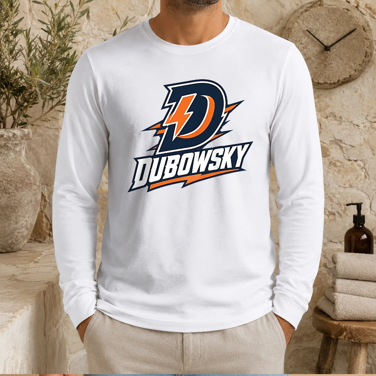 Original Dubowsky Lightning Bolt D Letter Esports Logo Long Sleeve Shirt
