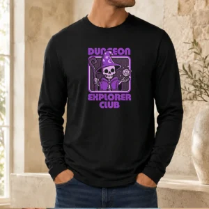Original RPG Mage Skull Long Sleeve Shirt