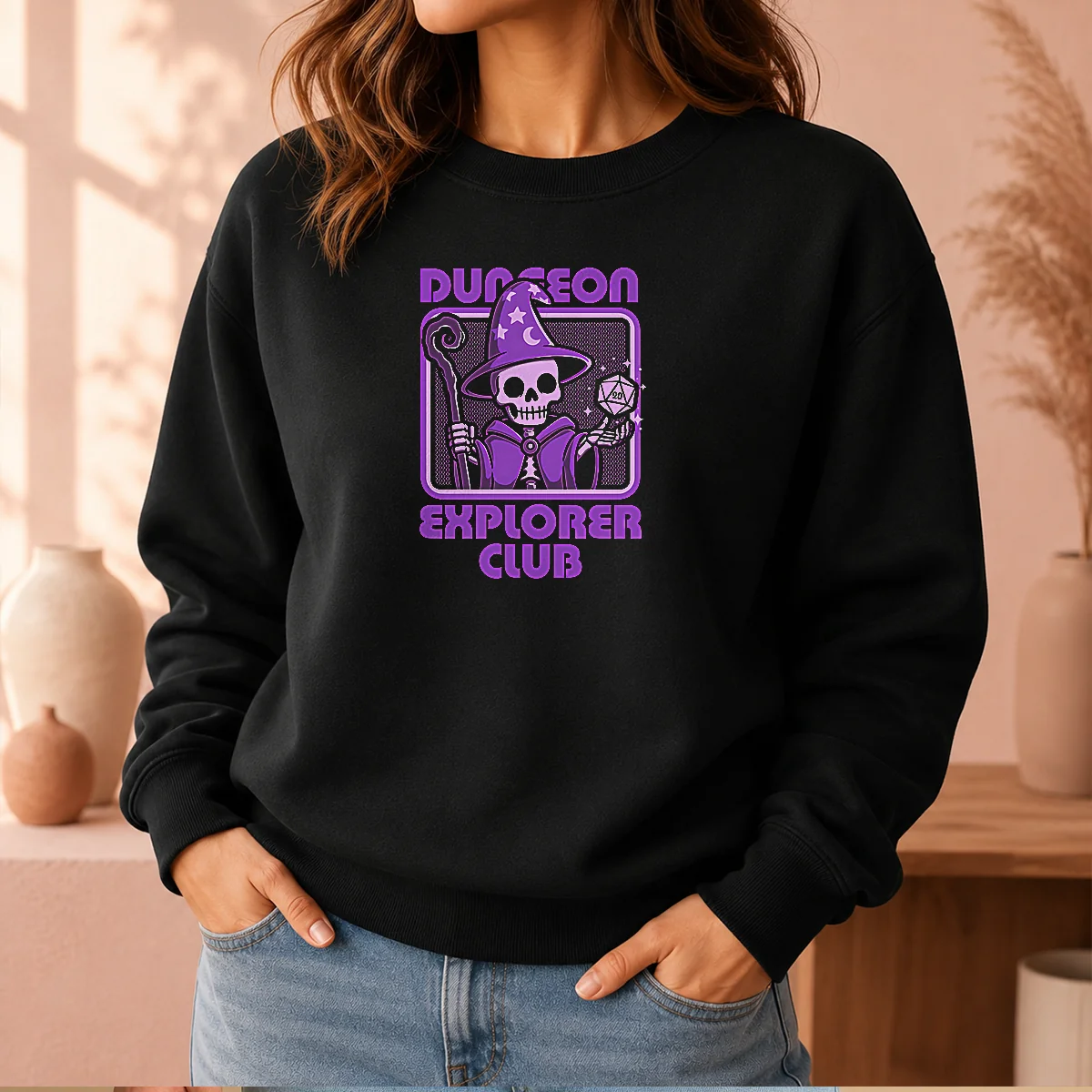 Original RPG Mage Skull Sweater