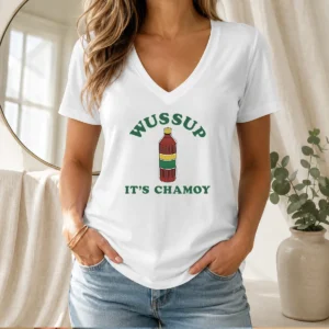 Premium Wussup It'S Chamoy Mexican Candy Spicy Sauce V-Neck Shirt