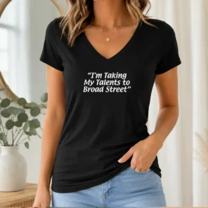Pretty I'M Taking My Talents To Broad Street Philadelphia Flyers V-Neck Shirt